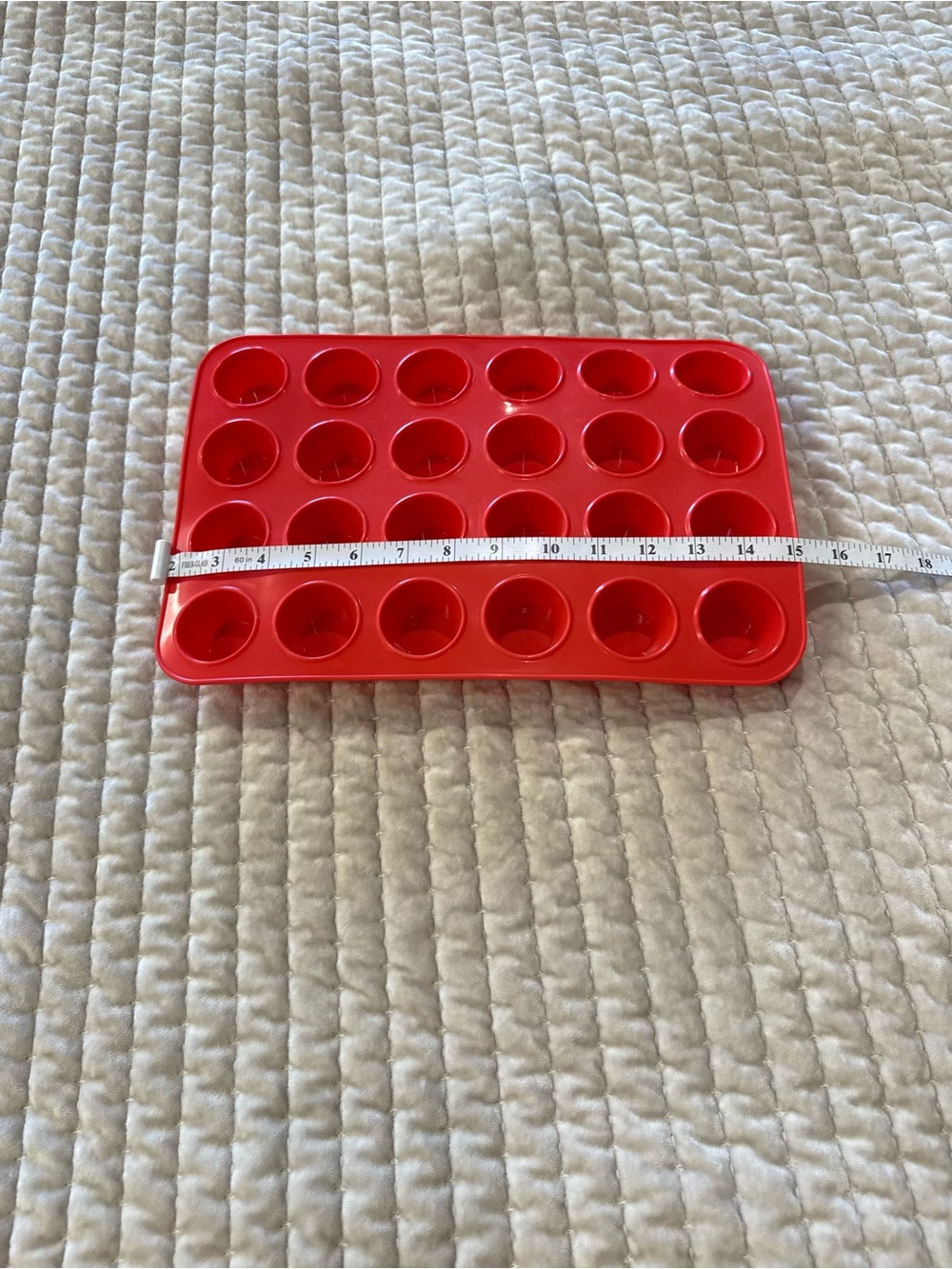 Red 24-Cup Silicone Mini Muffin Tray - Picture 2 of 3